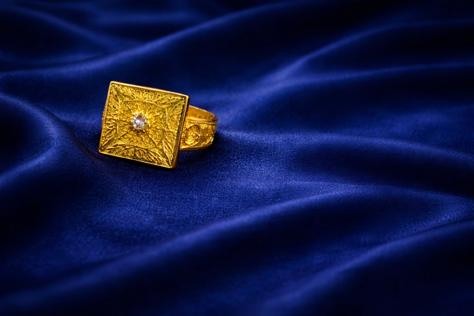 ring on silk